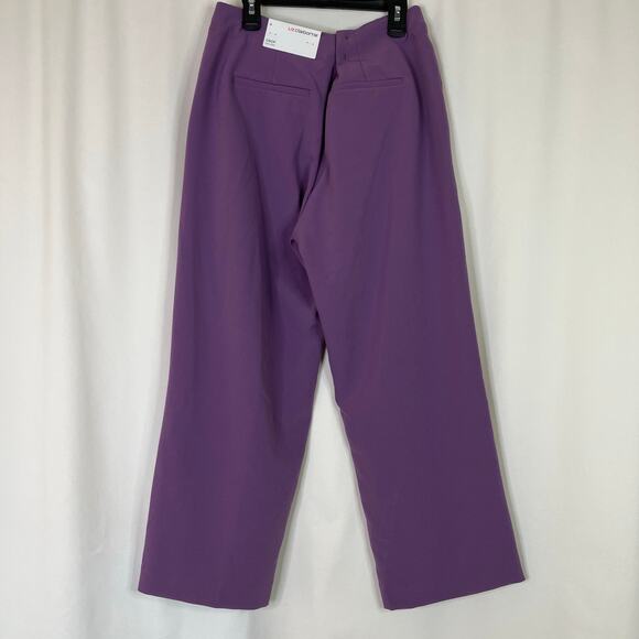 Liz Claiborne | Phantom Purple Pants Wide Leg Professional Office NWT Womens 4 - Picture 7 of 8